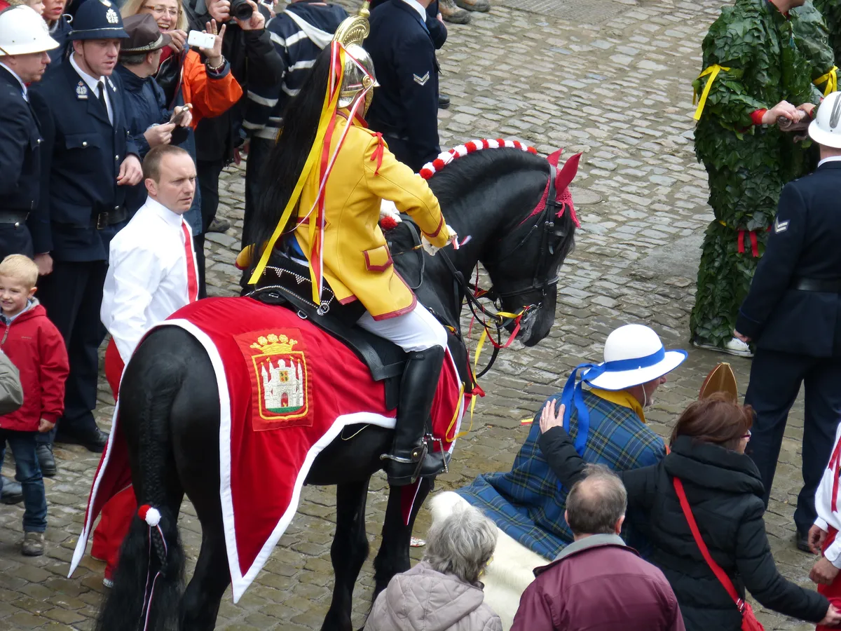 Reportage photo du folklore montois : célébration du Doudou à Mons.