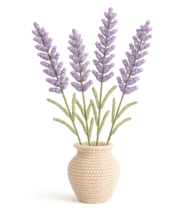 Branche de lavande faite main